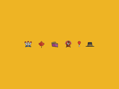 Shot icons indian leaf pie pilgrim thanksgiving turkey turkey leg