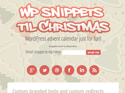 Wp Snippets Til Christmas