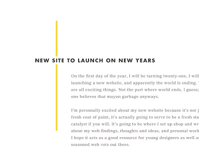 Launch Day css futura html web design website