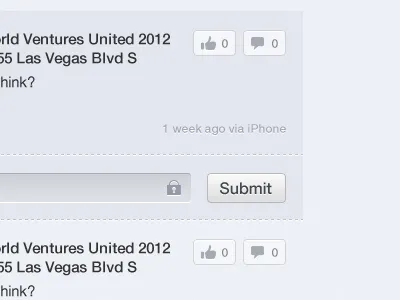 UI button comment feed icon like lock ui
