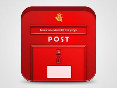 post box app application denmark design draft icon ios ipad iphone post ui