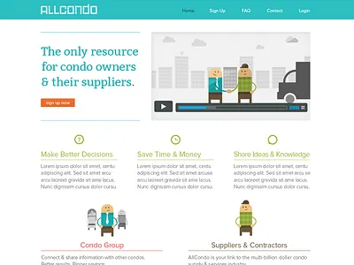 Homepage clean landing page product ui ux video web app website