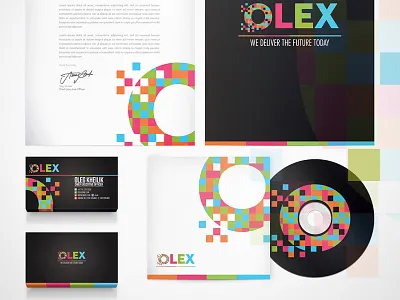 OLEX personal identity branding // Stationary branding branding guideline business card cd label cd sleeves corporate identity identity letterhead name card olex olex branding olex identity olex personal identity personal identity stationary