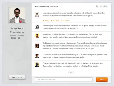 Chit-Chatr. app chat chit communicator message twitter
