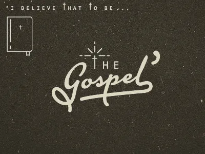 The Gospel design icon illustration logo mark