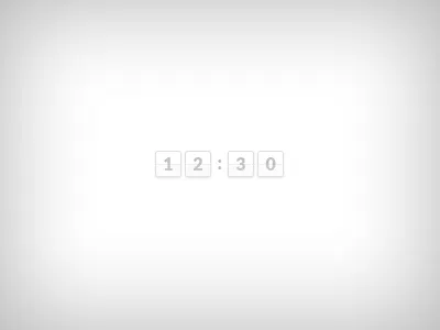 Mini(mal) Flip Clock data flip clock gradient lato minimal small time type