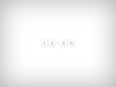 Mini(mal) Flip Clock data flip clock gradient lato minimal small time type