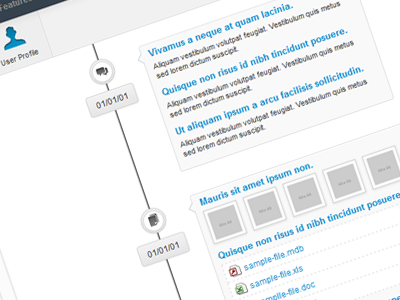 Profile Timeline profile time line