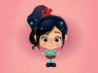 Vanellope von Schweetz cute disney kawaii sarah silverman vanellope von schweetz wreck it ralph