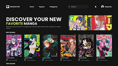 CATALOGUE / MANGA DAPP anime blockchain design graphic design product design ui ux