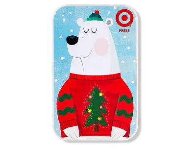 Polar Bear Light-Up Sweater art direction christmas sweater gift card holidays target