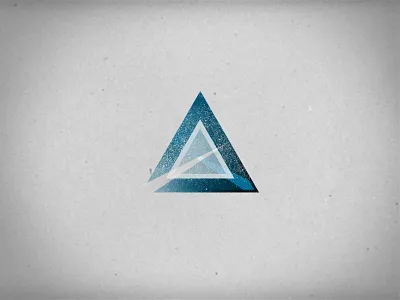 Triangle blue logo mark symmetry texture triangle