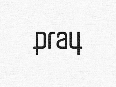Pray logo pray type