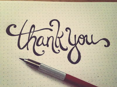 Hand done thank you! debut font hand lettering pencil script sketch type typeface typography