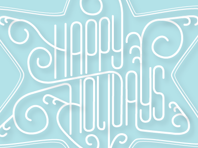 Happy Holidays hand lettering happy happy holidays holidays illustrator type typography