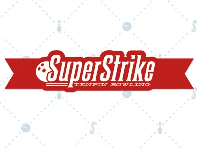 SuperStrike logo aldine bowling logo tenpin type