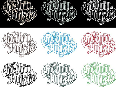 More Playing with Colors free hand typography