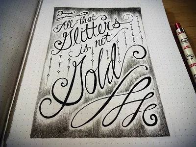 Lettering Quotes hand lettering pen pencil quotes sketchbook typography