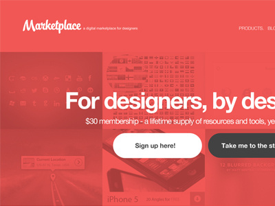 Marketplace big buttons ecommerce wordpress wordpress theme