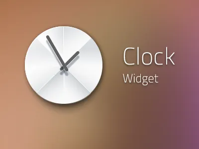 clock widget clock widget