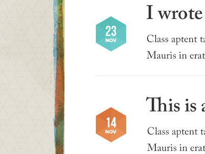 Hexablogagons background bebas neue blog caslon colours icons proxima nova texture