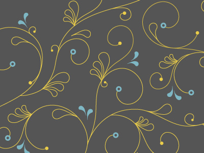 Swirls blue pattern swirls yellow