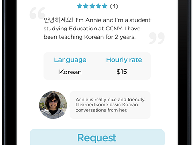 Conversing UI design app blue clean ios iphone minimalist mobile app ui user interface