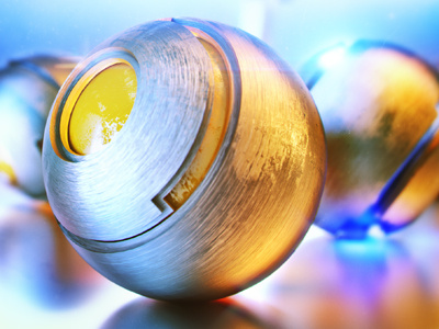 Sphere_Tron 3d light render