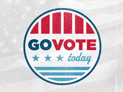 GoVote... Today america govote stars stripes usa
