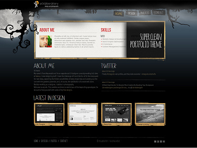 pcklab.com - homepage dark design grunge homepage moon thumbnail website zombie