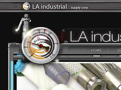 Laisco Website detail gauge ui website