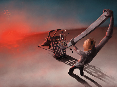 Hard Work illusign illustration