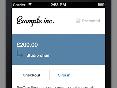 Mobile payment pages page payment responsive