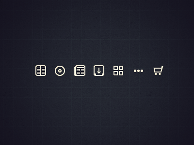 Mini Media Icons 24x24 book icon newspaper