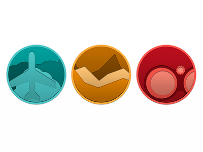 In Progress icons airplane analytics design system discovery icons