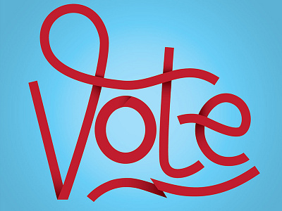 MW/D-022: Vote illustration type typography