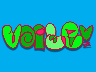 Voile Throwie font graffiti letters