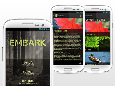 Embark - process adventure outdoor ux visual design