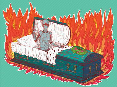 Internetica R.I.P. burial burn coffin cremation crematory death decease demise dissolution doom end exequies fatality fire funeral grave illustration incineration internet internetica obsequies party passing r.i.p. re3a undergraund voronezh web