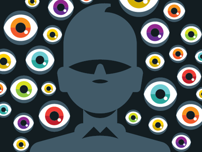 The dark side of Facebook 1984 big brother dark side editorial eye facebook goran goranfactory illustration marco romano orwell profile social network spy wired