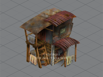 Shack building game izometric photoshop