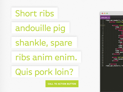 Website Headline headline pig porkloin ribs web