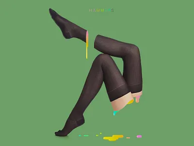 Hammers drip drop hammers hosiery legs nylon sexy