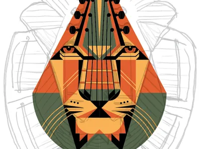 Mystery Project 36.1 dan kuhlken dkng geometry grid lion polygon vector