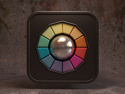 iColorama icon 3d design icon ios photoshop webshocker