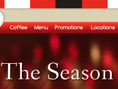 The Season billboard navigation website