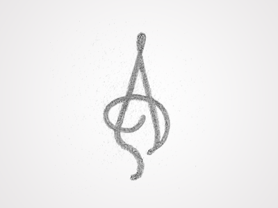 A a logo sketch