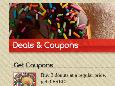 Coupons donuts website