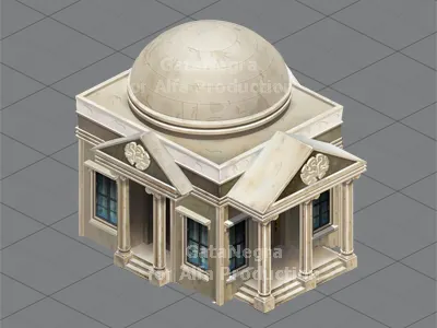 Bank (2d game art) 2d bank building game art online