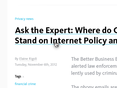 Ask the expert ask blog blue expert kievit news tags the typography wordpress